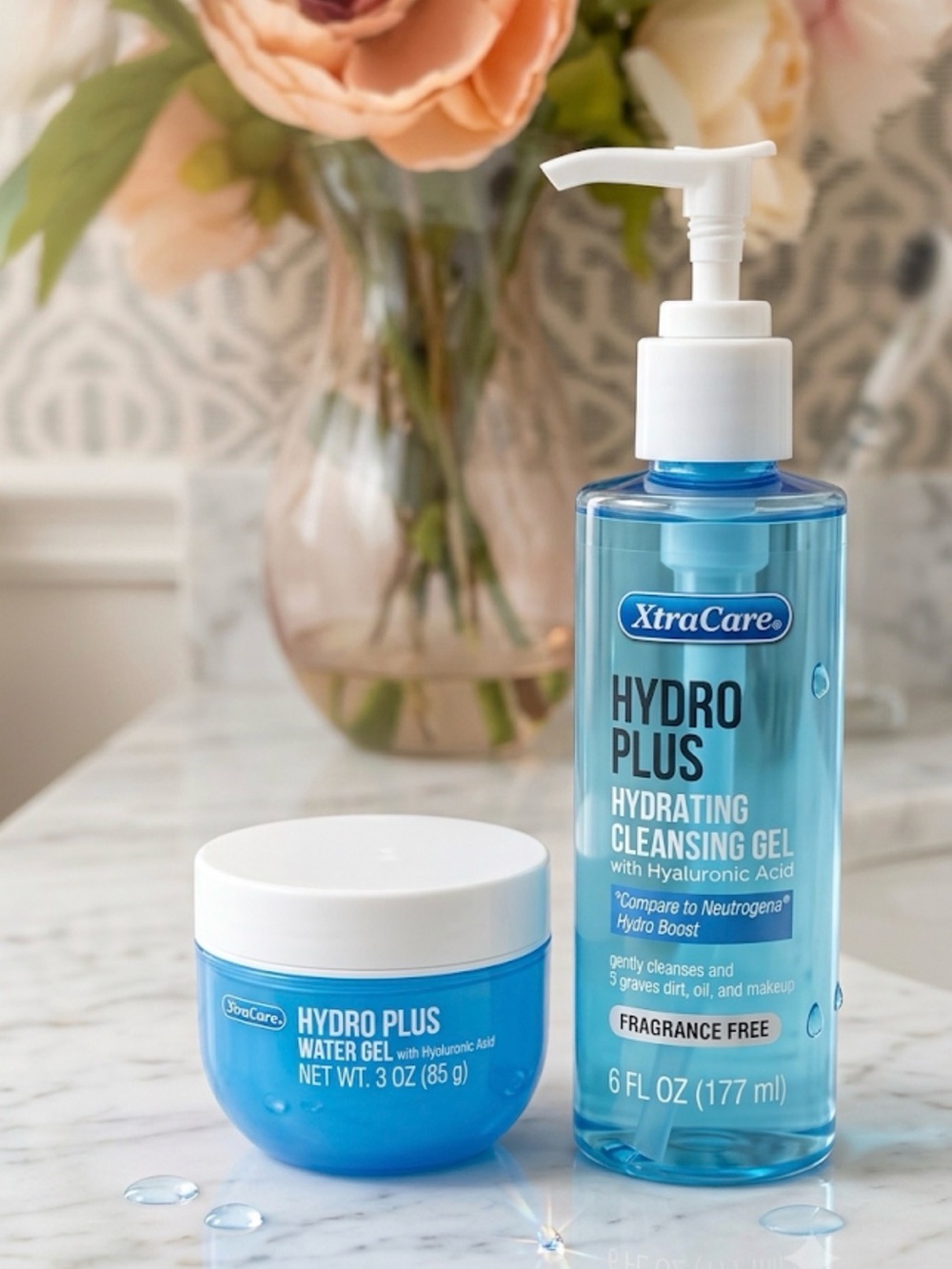 XtraCare Hydro Plus Hydrating Cleansing Gel & Water Gel - Blue